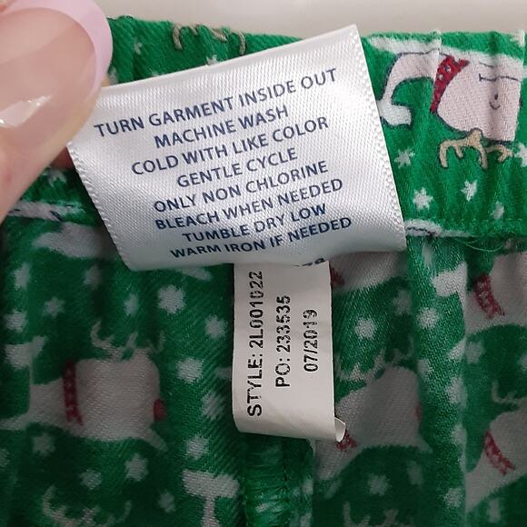 Vineyard Vines Flannel Pajama Pants Christmas Whales Rudolph Womens S Flannel - Picture 5 of 9